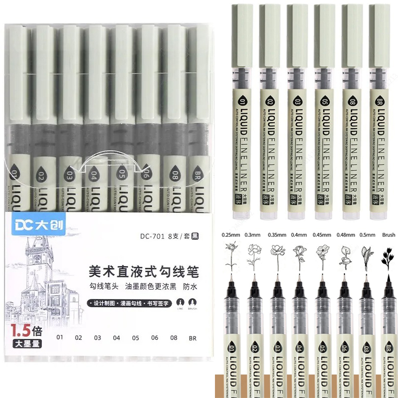 12 Tibs Black Pen Fine Line Sk - Correction Pen Fine review and price