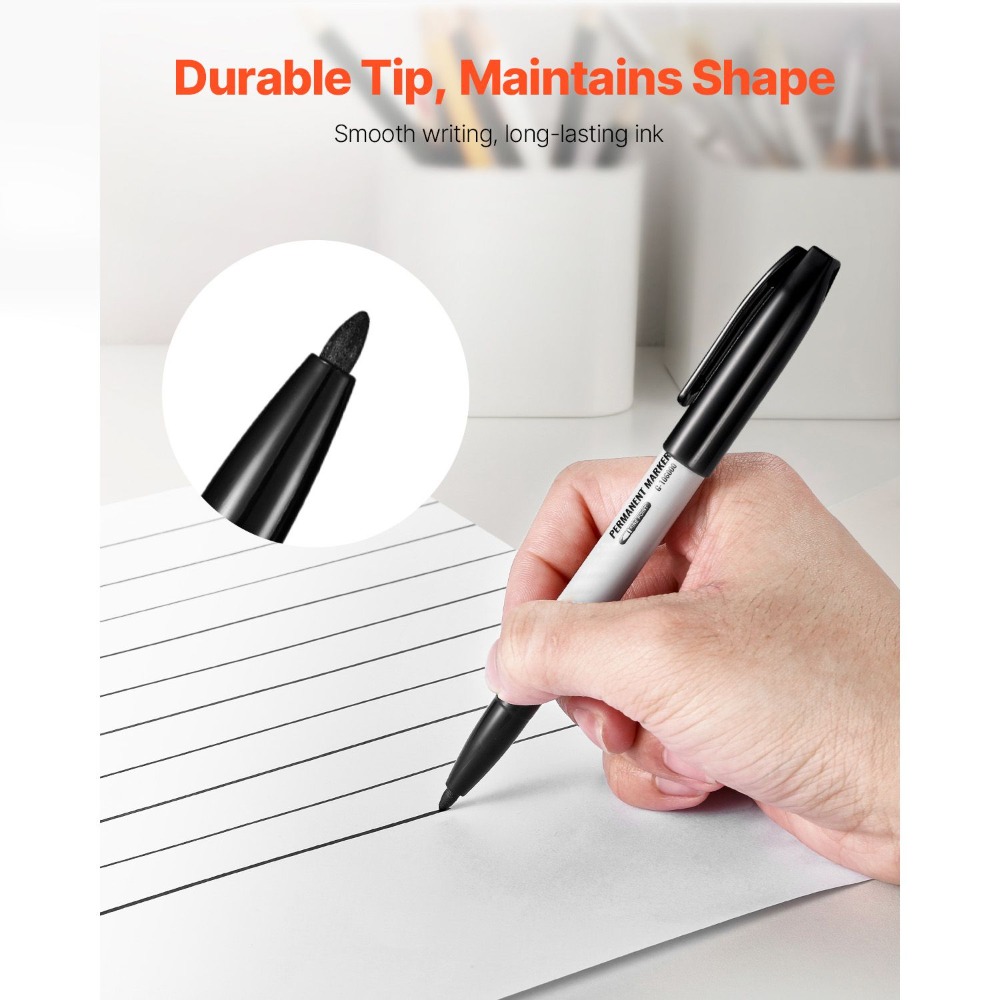 Permanent Markers, 36 Pack Bla - Correction Pen Fine review and price