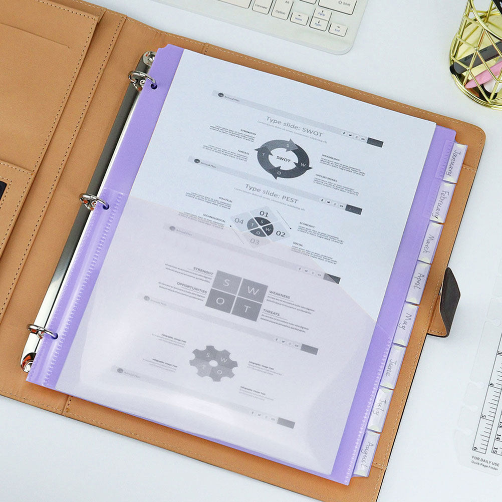 2Sets A4 Plastic Binder Divide - Tab Divider A4 review and price
